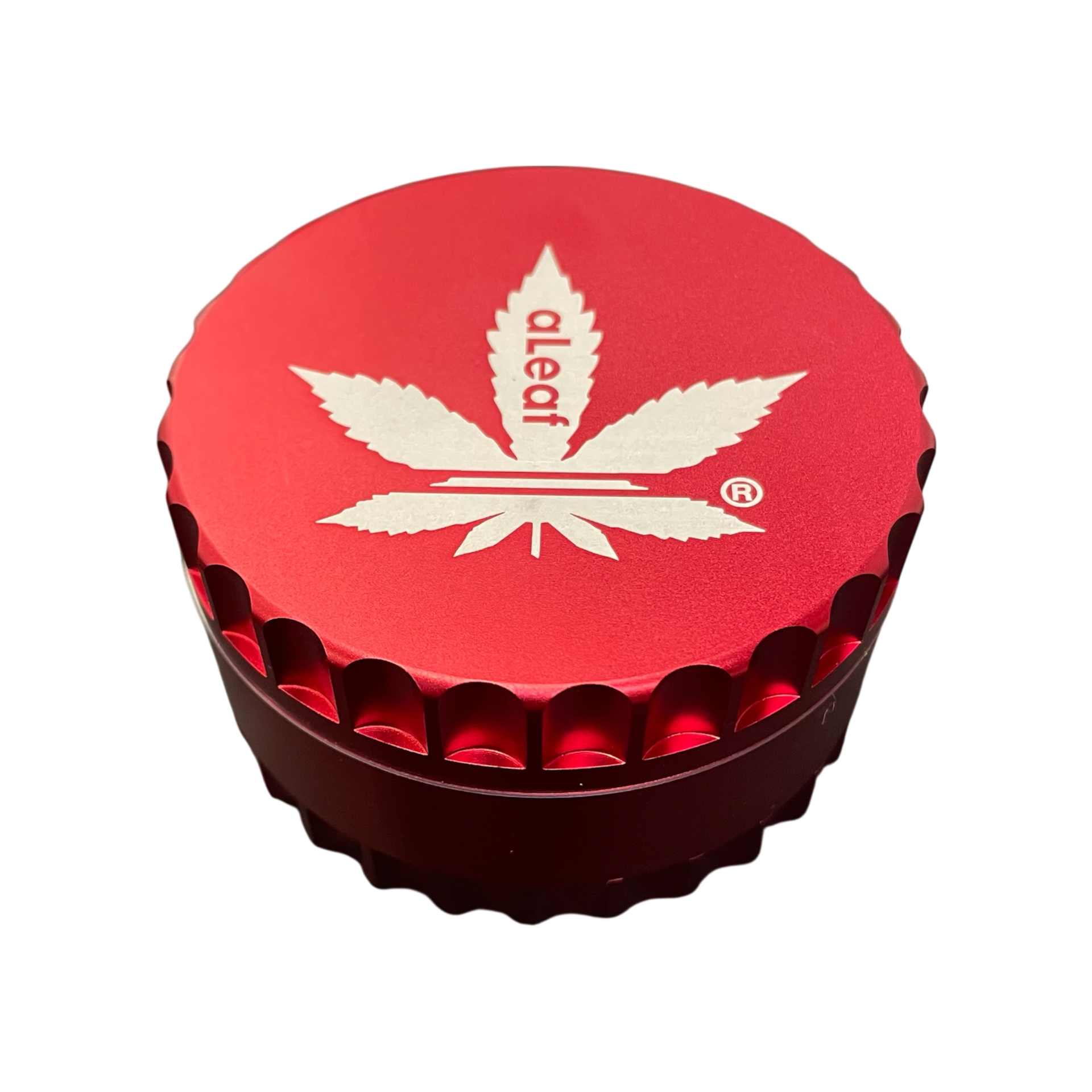 AL ALEAF 75mm Ridged 4pc Grinder / Red